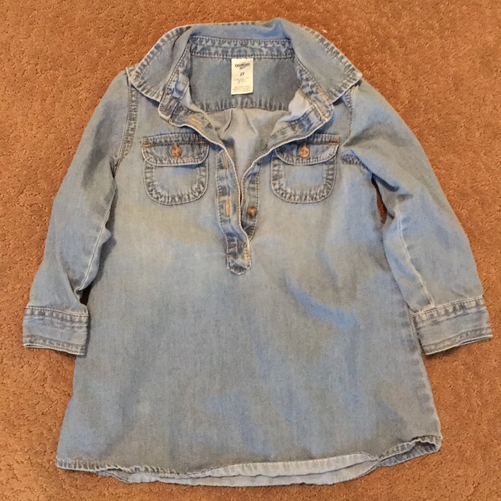 2T girls Chambray Dress